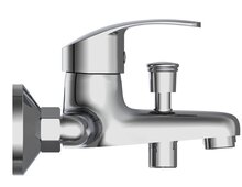 SIRANI ééngreepsmengkraan bad, chroom keramische schijven geluidsarme, verwisselbare 35 mm cartouche ½" (Ø ca. 1,9 cm) verbinding voor doucheslang metalen greep garantie: 5 jaar