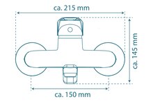 ORAZI ééngreepsmengkraan keuken, wandmontage, chroom draaibare uitloop, lengte: ca. 20 cm lengte uitloop (voorsprong): ca. 24,5 cm keramische schijven geluidsarme, verwisselbare 40 mm-cartouch