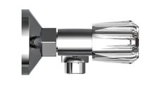 SAVINO tweegreepskraan douche, chroom ½" (Ø ca. 1,9 cm) keramisch ventiel bovenstuk ½" (Ø ca. 1,9 cm) verbinding voor doucheslang brillant grepen garantie: 5 jaar