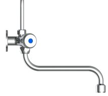 NIEDERDRUCK-ARMATUR voor boven wastafel apparaat, chroom lage druk kraan - alleen geschikt voor drukloze boilers (boven wastafel 5 l model) wandmontage en draaibare uitloop lengte uitloop (voors