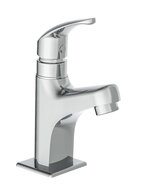 VICO koudwaterkraan wastafel, chroom keramische schijven geluidsarme, verwisselbare 25 mm-cartouche mousseur KIWA-gekeurd metalen greep garantie: 5 jaar afbeelding