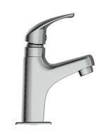 VICO koudwaterkraan wastafel, chroom keramische schijven geluidsarme, verwisselbare 25 mm-cartouche mousseur KIWA-gekeurd metalen greep garantie: 5 jaar