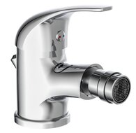ATHOS PLUS ééngreepsmengkraan bidet, chroom keramische schijven geluidsarme, verwisselbare 35 mm-cartouche mousseur "Made in Germany" flexibele metalen aansluitslangen volgens DVGW/KTW-A 1 ¼ afbeelding