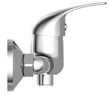 ATHOS PLUS ééngreepsmengkraan douche, chroom keramische schijven geluidsarme, verwisselbare 35 mm-cartouche ½" (Ø ca. 1,9 cm) verbinding voor doucheslang metalen greep garantie: 3 jaar