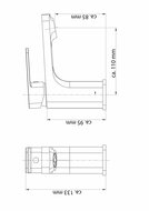 MADASGASKAR ééngreepsmengkraan wastafel, chroom/mat zwart keramische schrijven geluidsarme, verwisselbare 35 mm cartouche flexibele metalen aansluitslangen volgens DVGW/KTW-A push-pop-up afvo