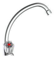 DUO MIX II tweegreepskraan keuken, lage druk, chroom lage druk kraan - alleen geschikt voor lage druk boilers/kleine accumulatoren (onder wastafel model) ½" (Ø approx. 1,9 cm) keramische ventiel b