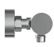 VITA thermostatische mengkraan douche, chroom keramisch ½" ventiel bovenstuk uitwisselbaar thermostaat element temperatuurschaal veiligheidsstop op 38°C Innovatieve Keep-Cool technologie bes