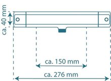 VITA thermostatische mengkraan douche, chroom keramisch ½" ventiel bovenstuk uitwisselbaar thermostaat element temperatuurschaal veiligheidsstop op 38°C Innovatieve Keep-Cool technologie bes