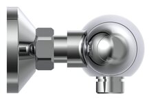 SUPRA thermostatische mengkraan douche, chroom keramisch ½" ventiel bovenstuk uitwisselbaar thermostaat element temperatuurschaal veiligheidsstop op 38°C ½" (Ø ca. 1,9 cm) verbinding voor do