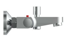 VICO thermostatische mengkraan bad, chroom ½" (Ø ca. 1,9 cm) keramisch ventiel bovenstuk uitwisselbaar thermostaat element temperatuurschaal met veiligheidsstop op 38°C ½" (Ø ca. 1,9 cm) verbi