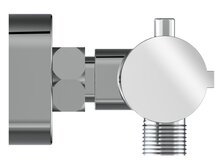 LONDON thermostatische mengkraan douche, 120 mm HOH-afstand, chroom 120mm Hart op Hart afstand voor de aansluiting keramisch ½" ventiel bovenstuk uitwisselbaar thermostaat element temperatuurs