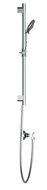 AQUA 2 SAVE doucheset met thermostatische mengkraan, chroom antikalk nozzles 5 functies met knop voor watestop functie douchekop: Ø ca. 10 cm douchestang van metaal, lengte: ca. 56 cm flexib