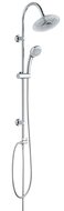 GALAXIS hoofddouche set met LED-licht, chroom hoofddouche, Ø ca. 20 cm met antikalk nozzles kleurwisseling geregeld door temperatuur functioneert dankzij de waterkracht, geen batterijen vereist afbeelding
