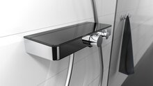 OCEAN thermostatische mengkraan douche met planchet, chroom-antraciet