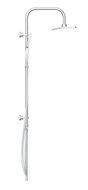 MALLORCA hoofddouche set, chroom grote wellness-hoofddouche (32 x 20 x 6 cm) met antikalk nozzles handdouche: ca. 25 x 9 x 3,5 cm, 3 functies metalen douchestang max. lengte ca. 95 cm wandbeve