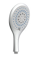 TROPIC wellness handdouche, 5 functies, chroom antikalk nozzles 5 functies selecteerbaar douchekop: Ø ca. 14 cm 100 nozzles ½" (Ø ca. 1,9 cm) verbinding voor doucheslang garantie: 3 jaar afbeelding