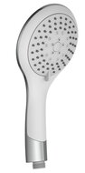 BROADWAY handdouche, 5 functies, wit-chroom nobel design antikalk nozzles 5 functies douchekop: Ø ca. 11,5 cm inclusief waterbesparende pakking - tot wel 50% minder water verbruik ½" (Ø ca afbeelding