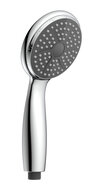 GENUA handdouche, 1 functie, chroom nobel design: zwart-chroom antikalk nozzles douchekop: Ø ca. 10 cm inclusief waterbesparende pakking-tot wel 50% minder water verbruik ½" (Ø ca. 1,9 cm) v afbeelding