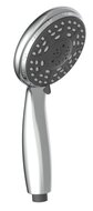 BARI handdouche, 3 functies, chroom antikalk nozzles 3 selecteerbare jets douchekop: Ø ca. 10 cm inclusief waterbesparende pakking-tot wel 50% minder water verbruik ½" (Ø ca. 1,9 cm) verbind afbeelding