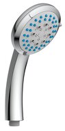 FABIA II handdouche, 5 functies, chroom antikalk nozzles 5 selecteerbare jets douchekop: Ø ca. 10,5 cm inclusief waterbesparende pakking - tot wel 50% minder water verbruik ½" (Ø ca. 1,9 cm afbeelding