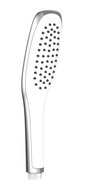 ROMA handdouche, 1 functie, chroom-wit antikalk nozzles douchekop: Ø ca. 6,4 cm inclusief waterbesparende pakking-tot wel 50% minder water verbruik ½" (Ø ca. 1,9 cm) verbinding voor doucheslan afbeelding