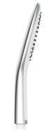 ROMA handdouche, 1 functie, chroom-wit antikalk nozzles douchekop: Ø ca. 6,4 cm inclusief waterbesparende pakking-tot wel 50% minder water verbruik ½" (Ø ca. 1,9 cm) verbinding voor doucheslan