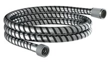 HOGAFLEX K-1 doucheslang, kunststof,chroom-zwart lengte: ca. 150 cm ½" (Ø ca. 1,9 cm) standaard aansluiting inclusief waterbesparende pakking - tot wel 50% minder water verbruik garantie: 3 ja afbeelding