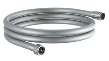 HOGAFLEX K-6 doucheslang, Silverflex, kunststof, zilver look lengte: ca. 175 cm ½" (Ø ca. 1,9 cm) standaard aansluiting inclusief waterbesparende pakking - tot wel 50% minder water verbruik g afbeelding