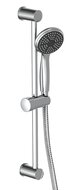 RIMINI doucheset, stang 60 cm, chroom antikalk nozzles douchekop: Ø ca. 10 cm stang van metaal, ca. 62 cm flexibele doucheslang van metaal, lengte: ca. 150 cm inclusief waterbesparende pakki afbeelding
