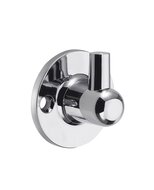 BH-4PR wandpenhouder voor handdouche, chroom gemaakt van koper-zinklegering in combinatie met verbindingsstuk voor handdouche (art. 66420) geschikt voor standaard handdouches garantie: 3 jaar afbeelding