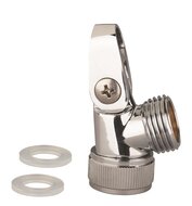 MV-1PR verbindingsstuk voor douchestang, chroom koper-zinklegering ½" (Ø ca. 1,9 cm) aansluiting geschikt voor standaard handdouches garantie: 3 jaar afbeelding