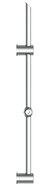 SIGNO douchestang, verstelbaar, chroom metalen douchestang, lengte: ca. 70 cm vóór de montage in hoogte verstelbare wandhouder garantie: 3 jaar