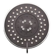 LEON hoofddouche, chroom antikalk nozzles 5 functies afmetingen: Ø ca. 10 cm ½" (Ø ca. 1,9 cm) aansluiting garantie: 5 jaar afbeelding