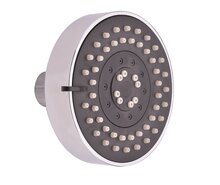 LEON hoofddouche, chroom antikalk nozzles 5 functies afmetingen: Ø ca. 10 cm ½" (Ø ca. 1,9 cm) aansluiting garantie: 5 jaar