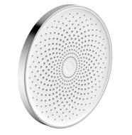 LA ROCHELLE hoofddouche, chroom-wit antikalk nozzles transparant hoofddouche: Ø ca. 26 cm kogelgewricht ½" (Ø ca. 1,9 cm) aansluiting garantie: 5 jaar afbeelding