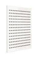 SUMBA hoofddouche, chroom antikalk nozzles supervlakke hoofddouche van roestvrij staal hoofddouche: ca. 30 x 30 cm ½" (Ø ca. 1,9 cm) aansluiting garantie: 5 jaar afbeelding