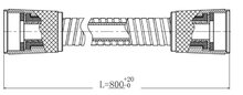 HOGAFLEX A-1 veiligheidsdoucheslang, chroom ½" conus x 0,80 m x ½" conus kreukvast warmwateresistent tot wel 75°C garantie: 5 jaar