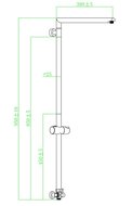 MARSEILLE douchestang voor hoofddouche, chroom lengte: ca. 95 cm ½" (Ø ca. 1,9 cm) aansluiting ACCESSOIRES: omsteller (wissel van hoofddouche en handdouche) glijder voor douchestang garanti