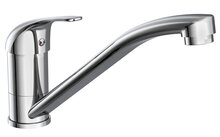 ATHOS ééngreepsmengkraan keuken, chroom kraan met verlengde uitloop en draaibereik 360° keramische schijven geluidsarme, verwisselbare 35 mm-cartouche flexibele metalen aansluitslangen volgens afbeelding