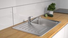 ATHOS ééngreepsmengkraan keuken, chroom