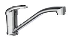 SIGNO ééngreepsmengkraan keuken, chroom kraan met verlengde uitloop en draaibereik 360° keramische schijven geluidsarme, verwisselbare 35 mm-cartouche flexibele metalen aansluitslangen mous afbeelding