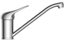 PORTO ééngreepsmengkraan keuken, chroom kraan met verlengde uitloop en draaibereik 360° keramische schijven geluidsarme, verwisselbare 40 mm-cartouche flexibele metalen aansluitslangen volgens