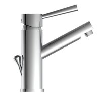 CORNWALL ééngreepsmengkraan wastafel, chroom draaibare uitloop keramische schijven geluidsarme, verwisselbare 35 mm-cartouche mousseur "Made in Germany" flexibele metalen aansluitslangen vol