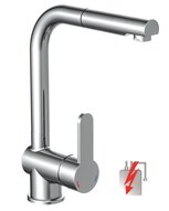 LONDON ééngreepsmengkraan keuken,lage druk, met uittrekbare sproeier, chroom lage druk kraan - alleen geschikt voor lage druk boilers/kleine accumulatoren (onder wastafel model) hoge uitloop en 36 afbeelding