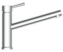 ATLANTA ééngreepsmengkraan keuken, chroom kraan met hoge uitloop en draaibereik 150° keramische schijven geluidsarme, verwisselbare 40 mm-cartouche Eco-Click functie en kinderbeveiliging f