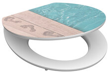 MDF High Gloss WC-bril POOLSIDE met soft-close lange levensduur: extreem onbreekbaar en krasbestendig comfort en functie: geruisloos sluiten dankzij de automatische valrem eenvoudig schoon te ma
