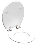 MDF High Gloss WC-bril FLOWERS AND WOOD met soft-close lange levensduur: extreem onbreekbaar en krasbestendig comfort en functie: geruisloos sluiten dankzij de automatische valrem eenvoudig scho