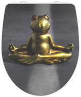 Duroplast High Gloss WC-bril RELAXING FROG met soft-close en quick-release afbeelding