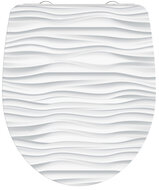 Duroplast High Gloss WC-bril WHITE WAVE met soft-close en quick-release afbeelding