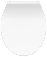 Duroplast WC-bril SLIM WHITE met soft-close en quick-release, wit afbeelding